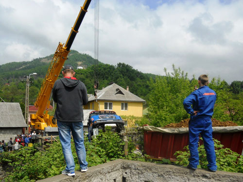 Operatiune ridicare camion